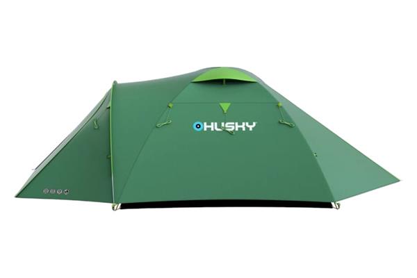 Husky Bizon 4 Plus Yeşil 4 Kişilik Çadır Çift Girişli